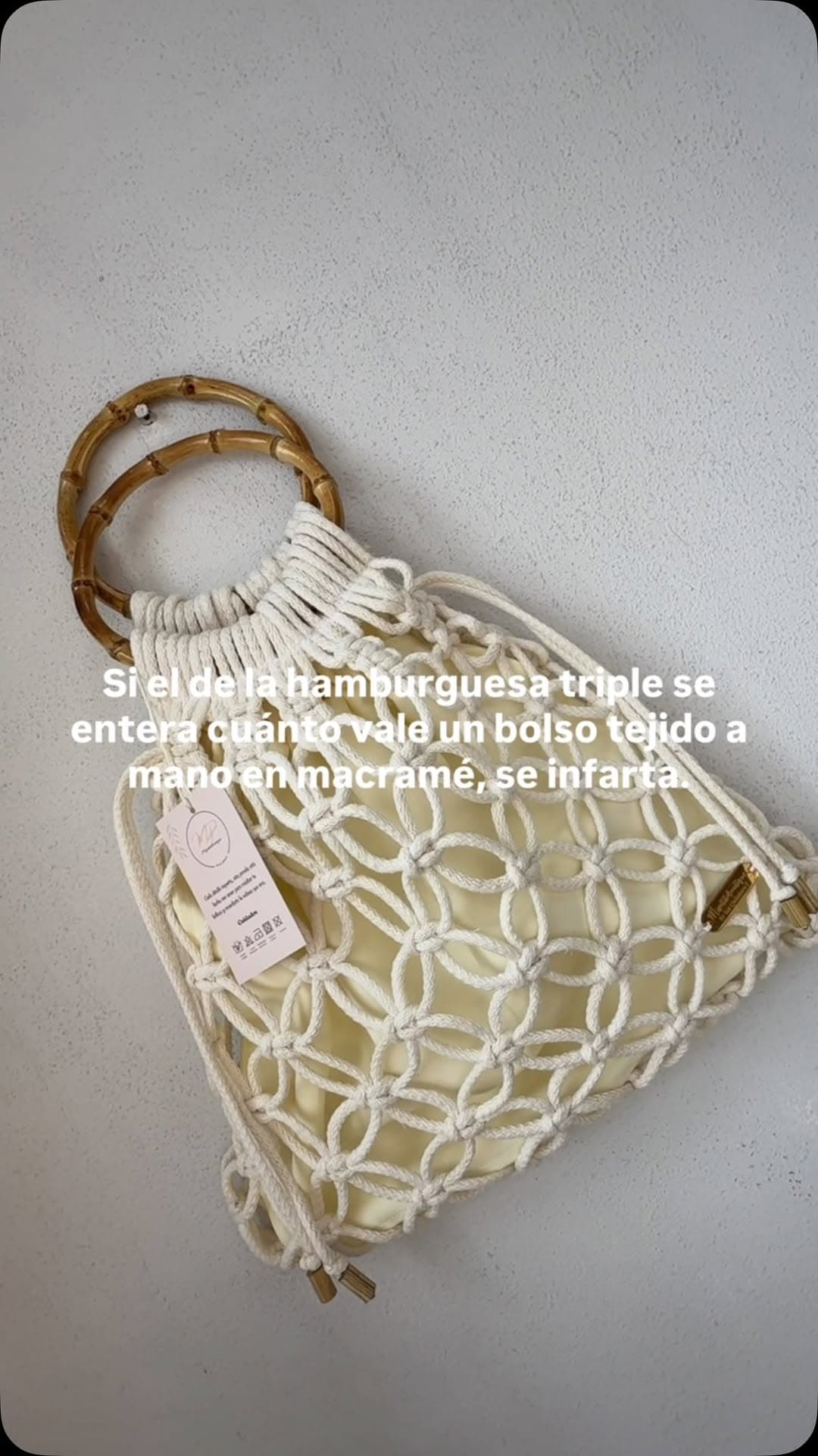 Bolso de macramé